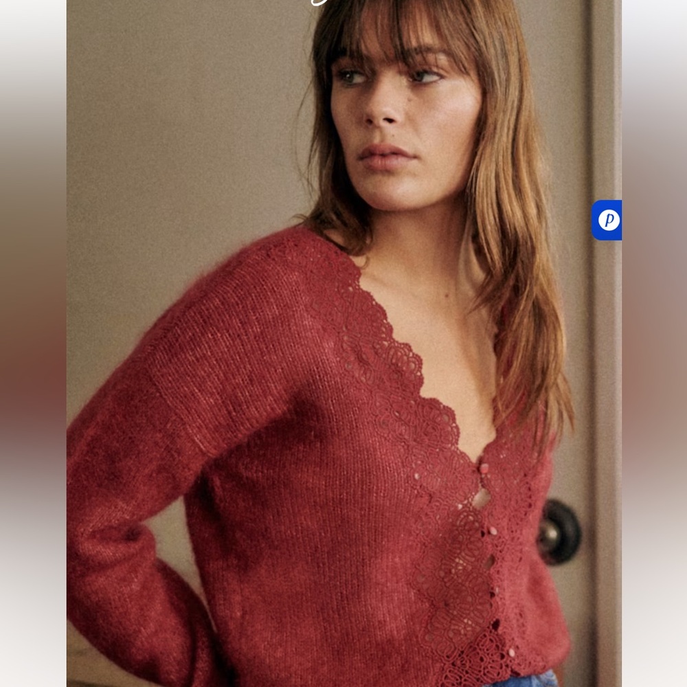 Sezane Astride Jumper Rosewood - Size M